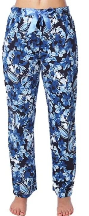 Isadora Cotton Comfortable Pajamas Flowers Blue
