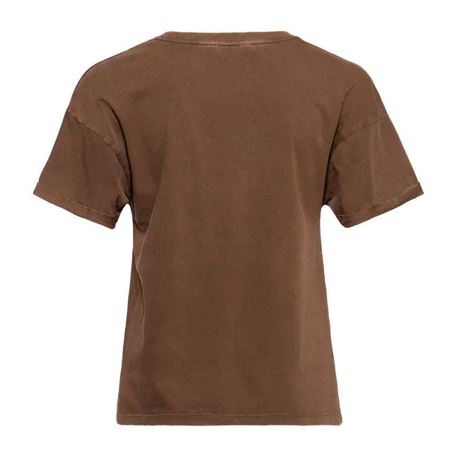 King Kerosin Queen Kerosin Free Born Ladies T-Shirt Dark Brown