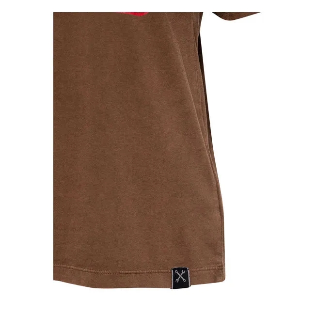 King Kerosin Queen Kerosin Free Born Ladies T-Shirt Dark Brown