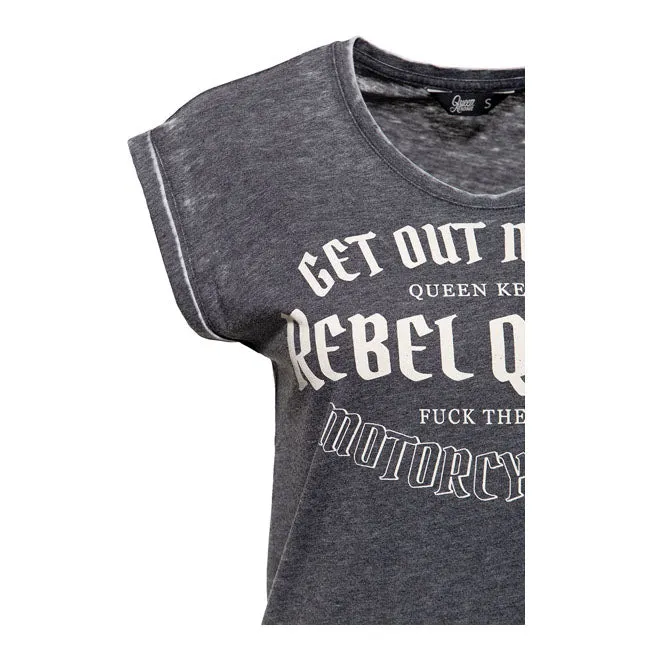 King Kerosin Queen Kerosin Rebel Queens Ladies Shirt Anthracite