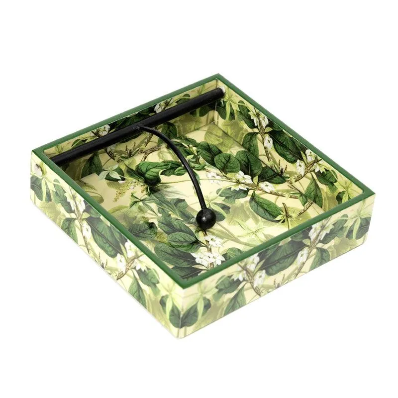 Lush Green Handmade Napkin Holder