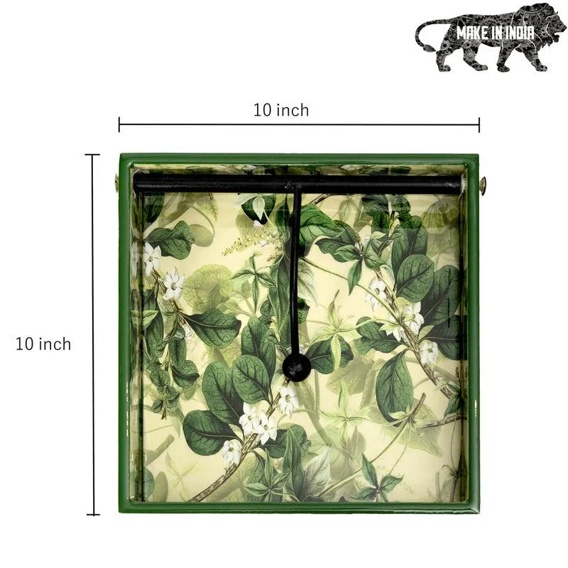 Lush Green Handmade Napkin Holder