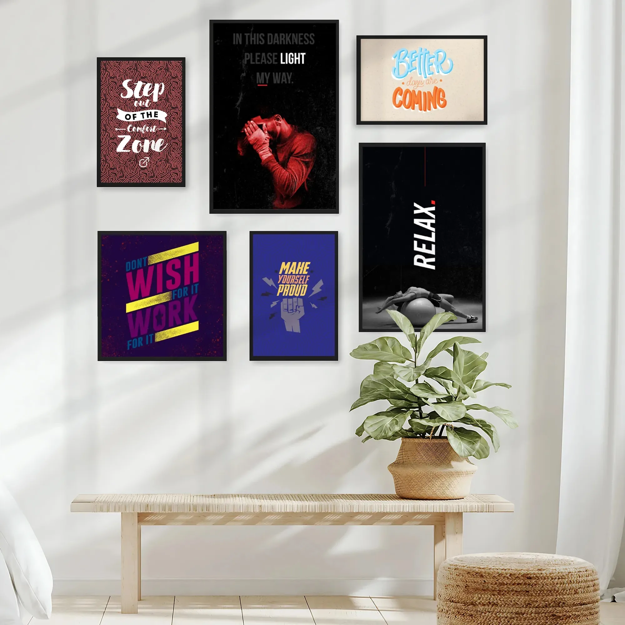 Make Yourself Proud Motivational Quote- Set of 6