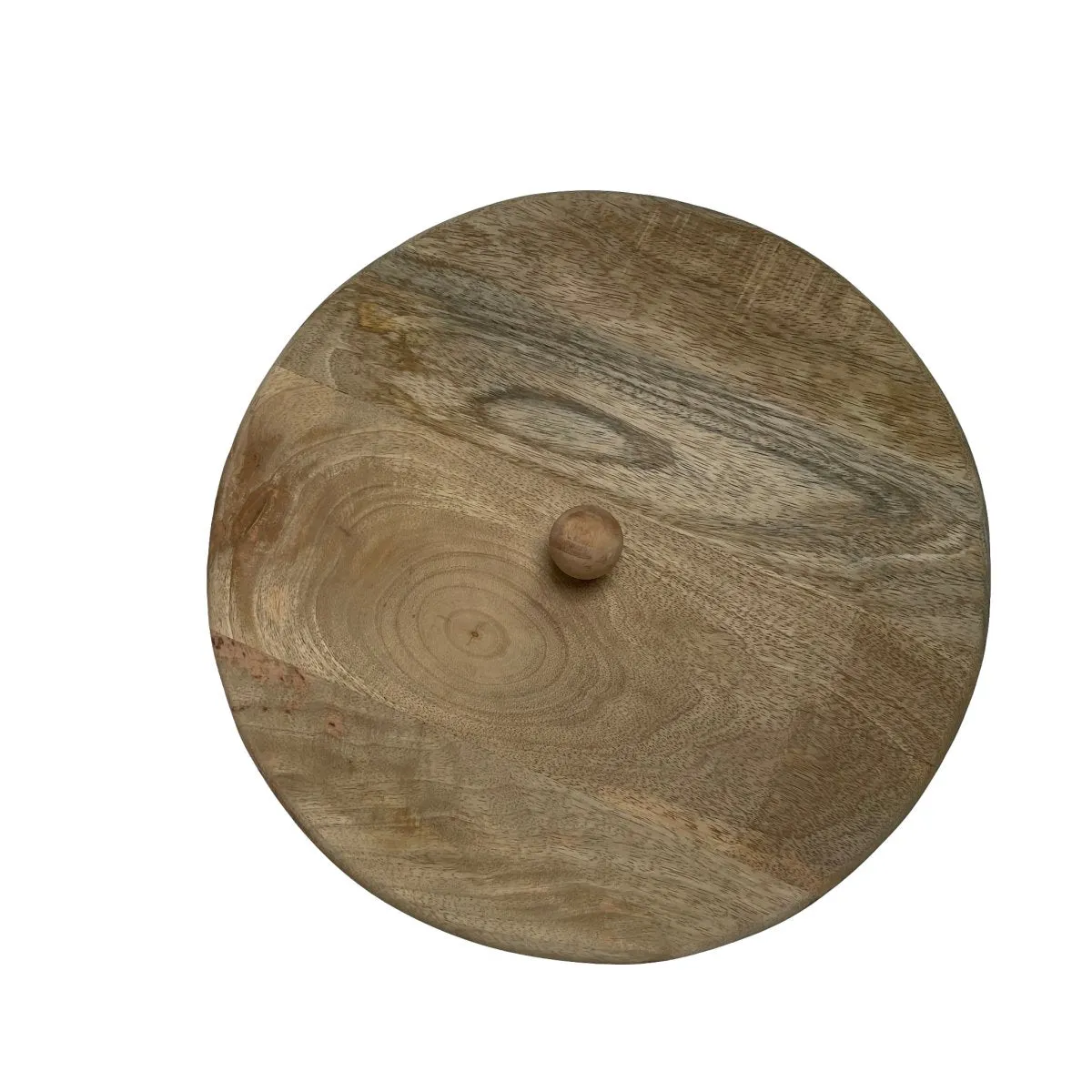 Medium Rattan Basket wtih Mango Wood Lid