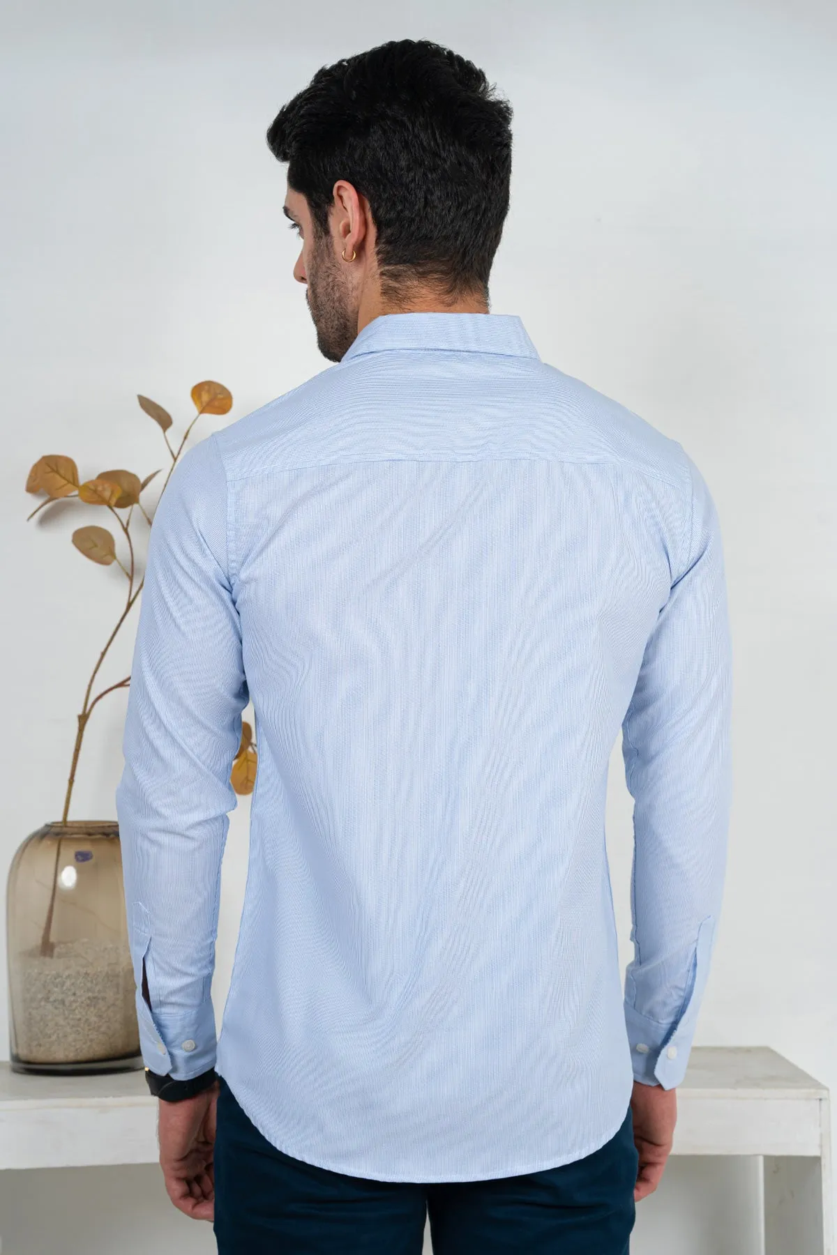 Men's "REECE" Cotton Full Sleeves Checked Designer Shirt