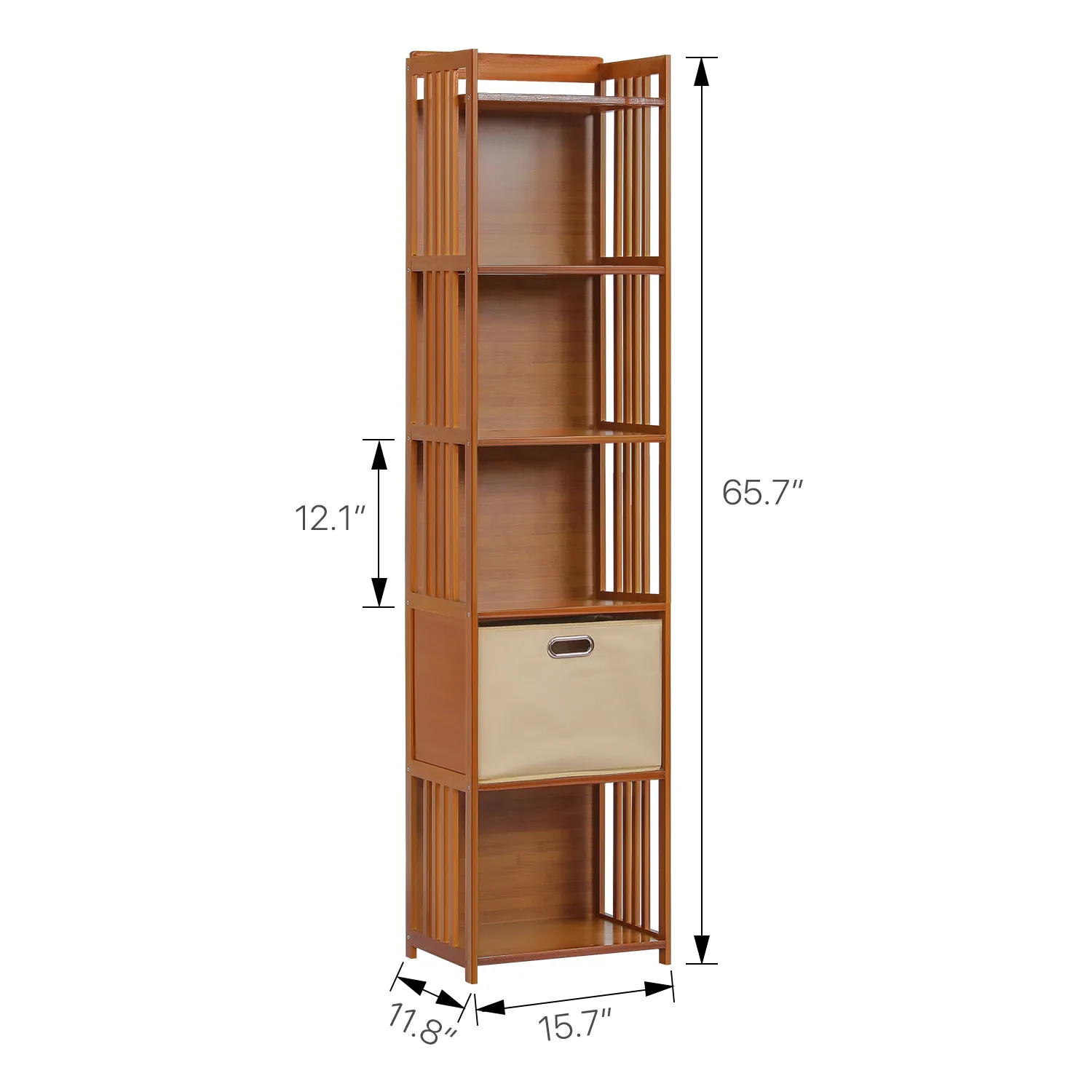 Multi-Functional Storage Cabinet - Vertical Fence Frame - with Storage Box