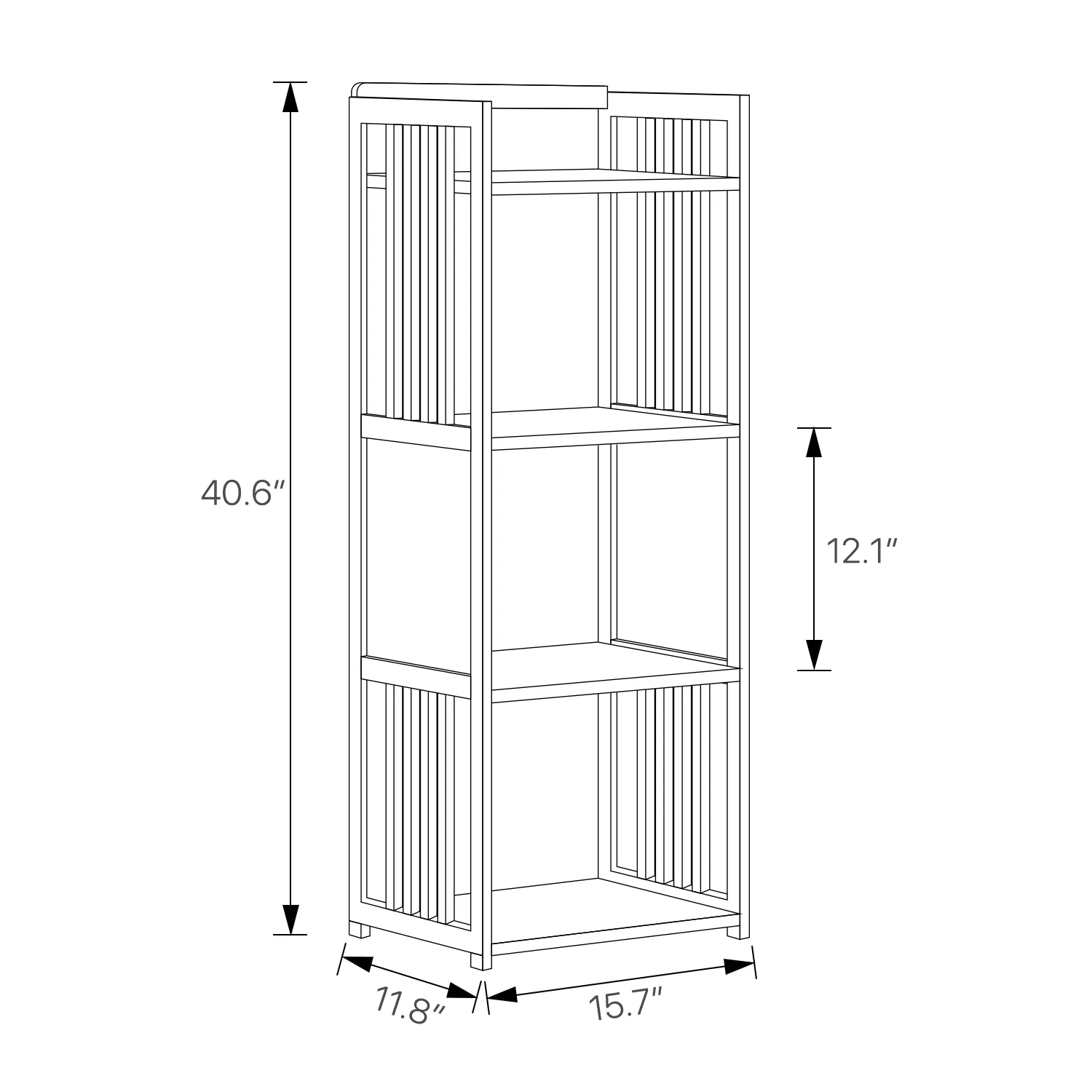 Multi-Functional Storage Cabinet - Vertical Fence Frame - with Storage Box