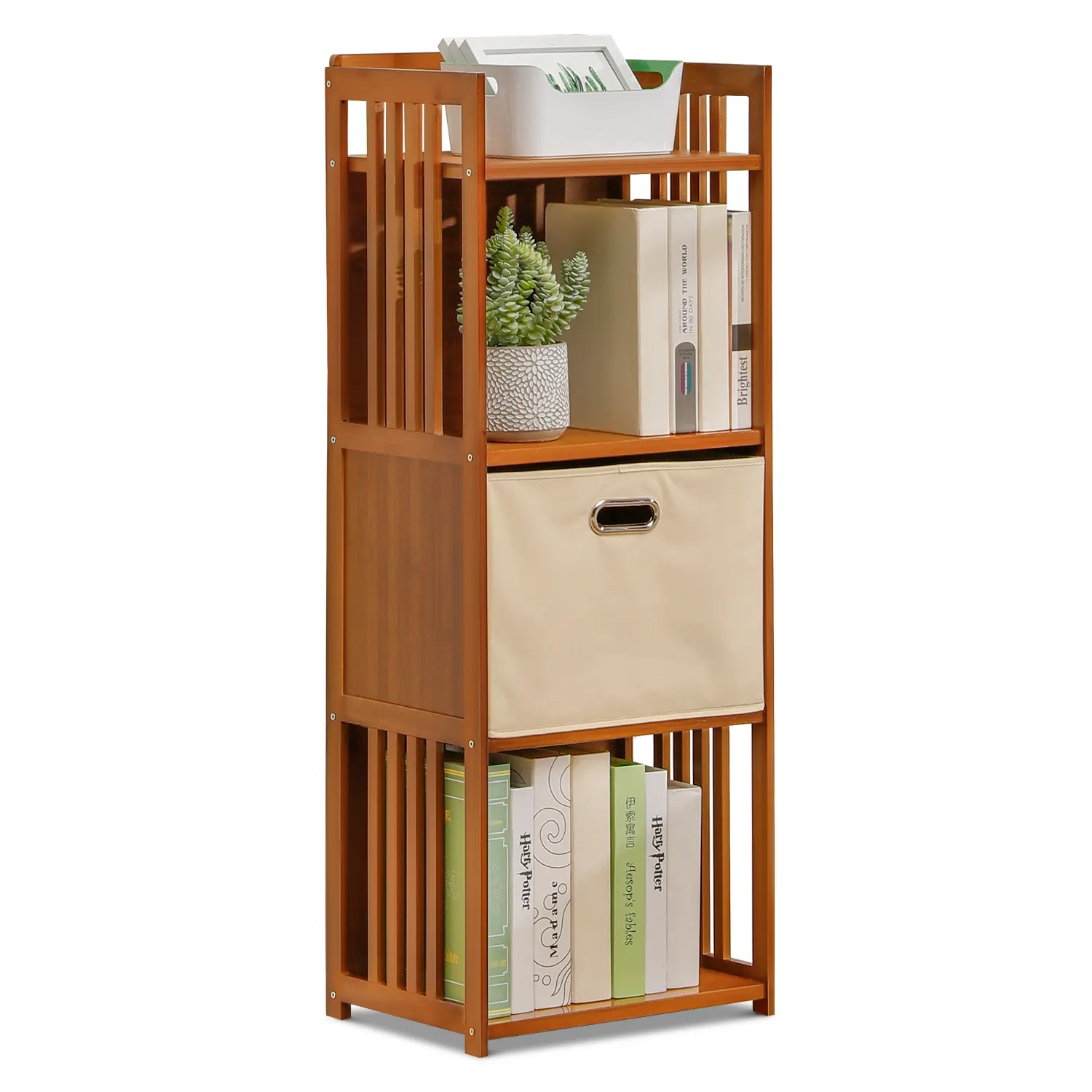 Multi-Functional Storage Cabinet - Vertical Fence Frame - with Storage Box
