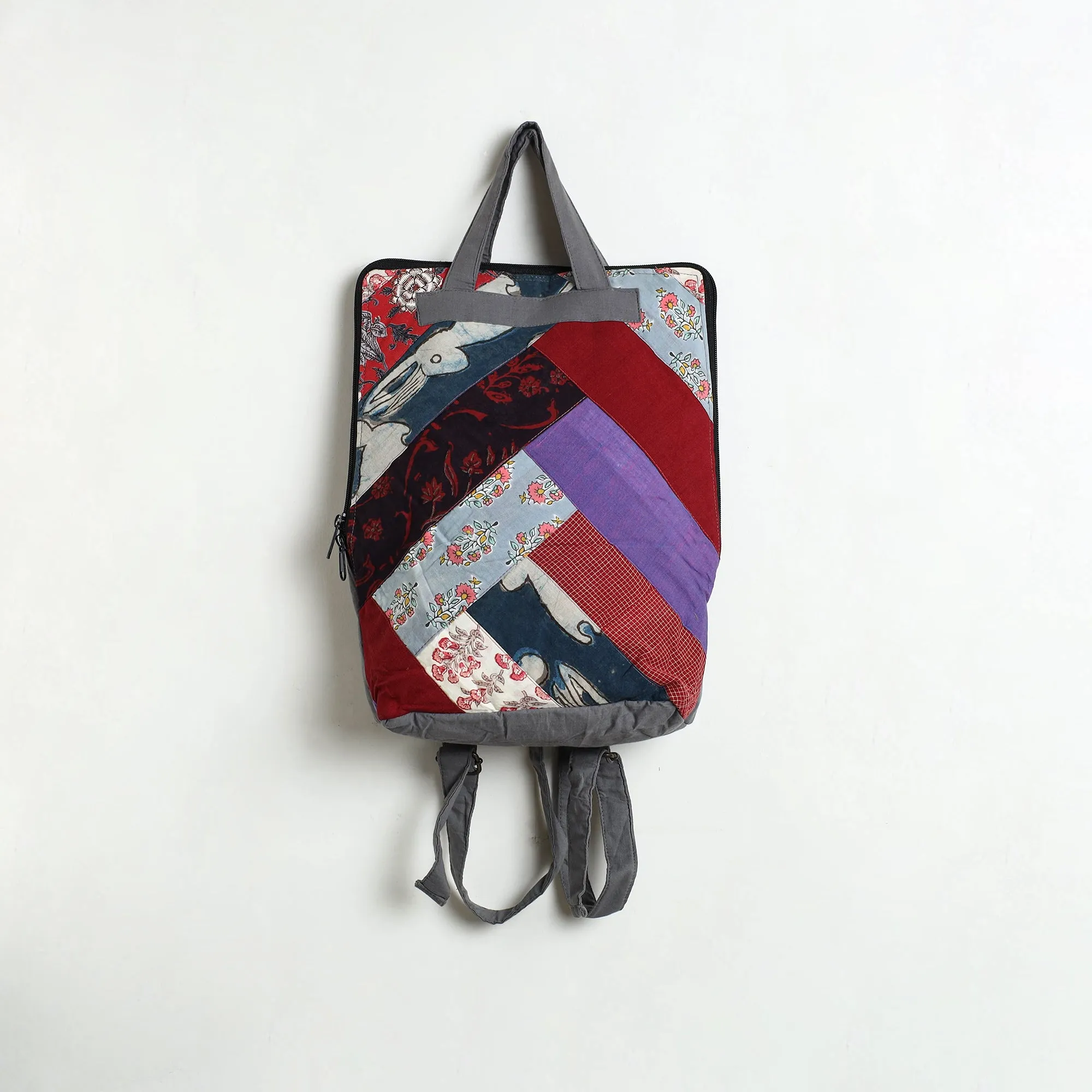 Multicolor - Jugaad Patchwork Handmade Pithu Bag 116