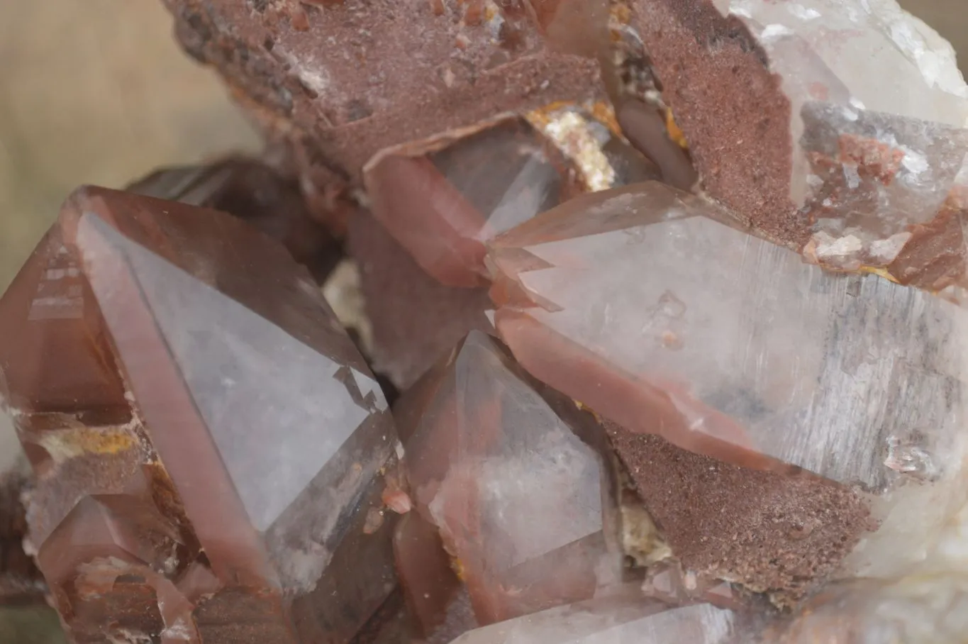 Natural Red Hematoid Quartz Specimen x 1 From Karoi, Zimbabwe