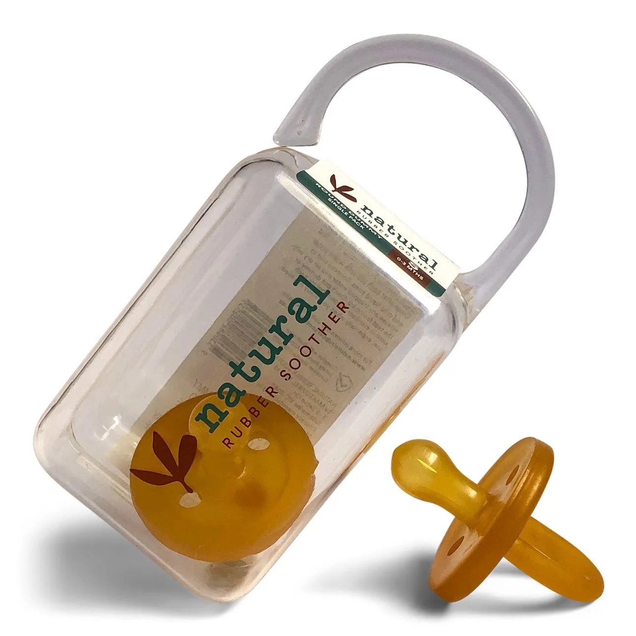 Natural Rubber Soothers Soother Medium Rounded 3 - 6 Mths