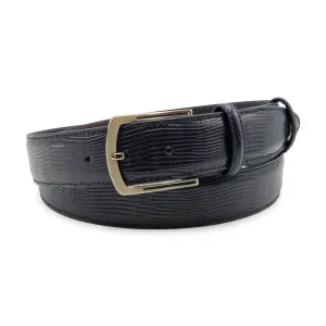 Navy Blue Lucertola Gunmetal Belt