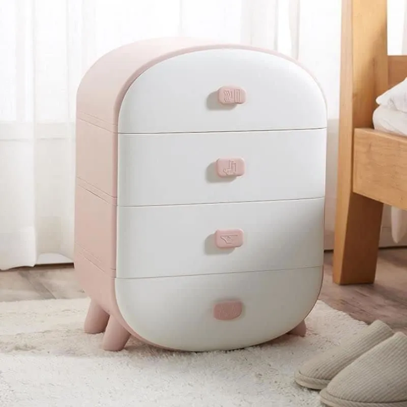 Nordic Style 3 Drawer Multi-Tier Storage- 438797 Pink