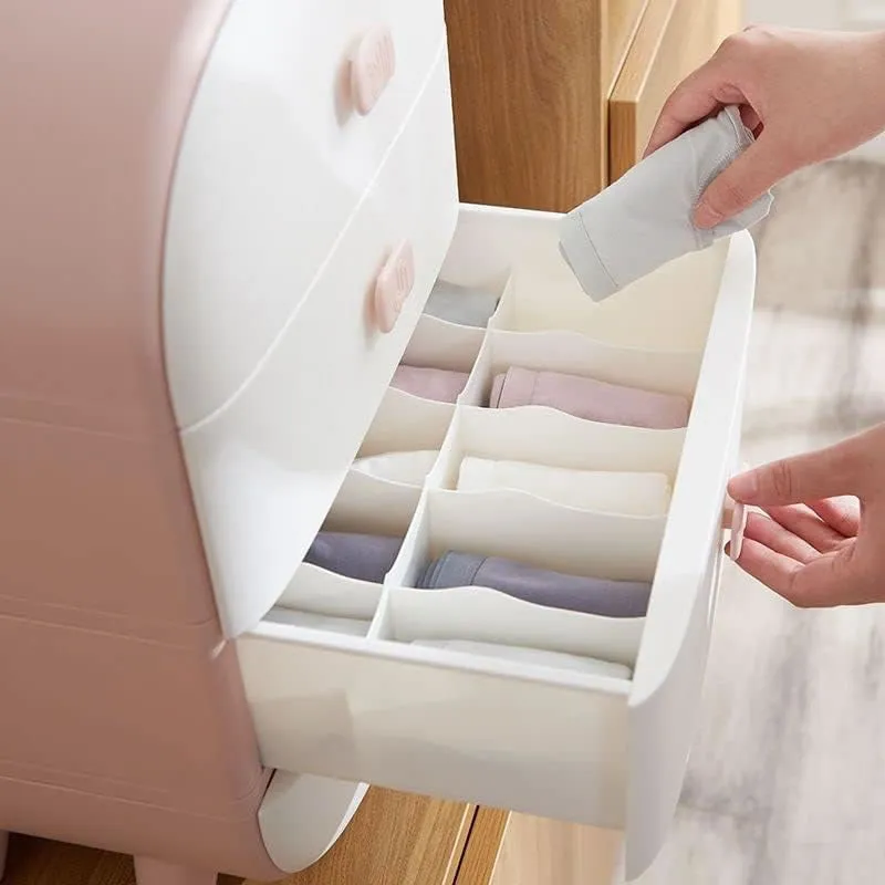 Nordic Style 3 Drawer Multi-Tier Storage- 438797 Pink