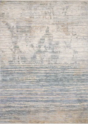 Pandora Rug in Ivory & Blue