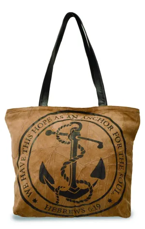 Recycled Leather Small Bag : Hope Anchor