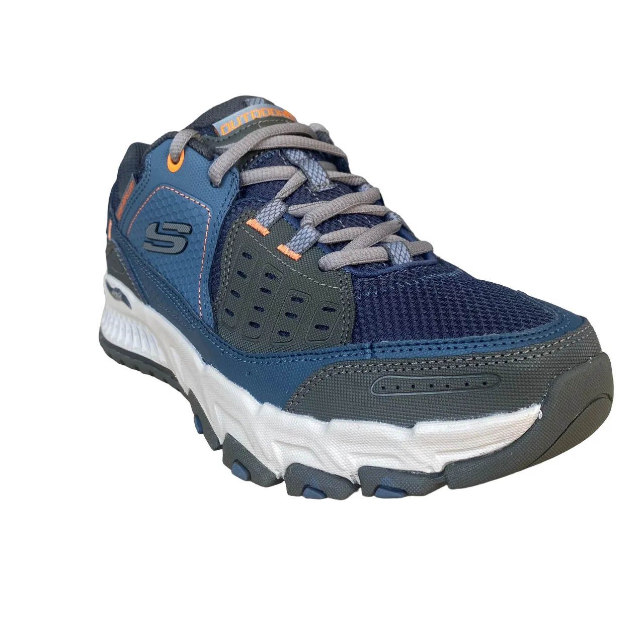 Skechers scarpa da outdoor da uomo Arch Fit Escape Plan 237545/NVOR blu-arancio