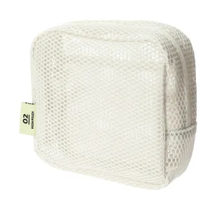 Square Mesh Pouch Ivory