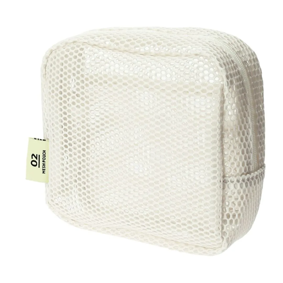 Square Mesh Pouch Ivory