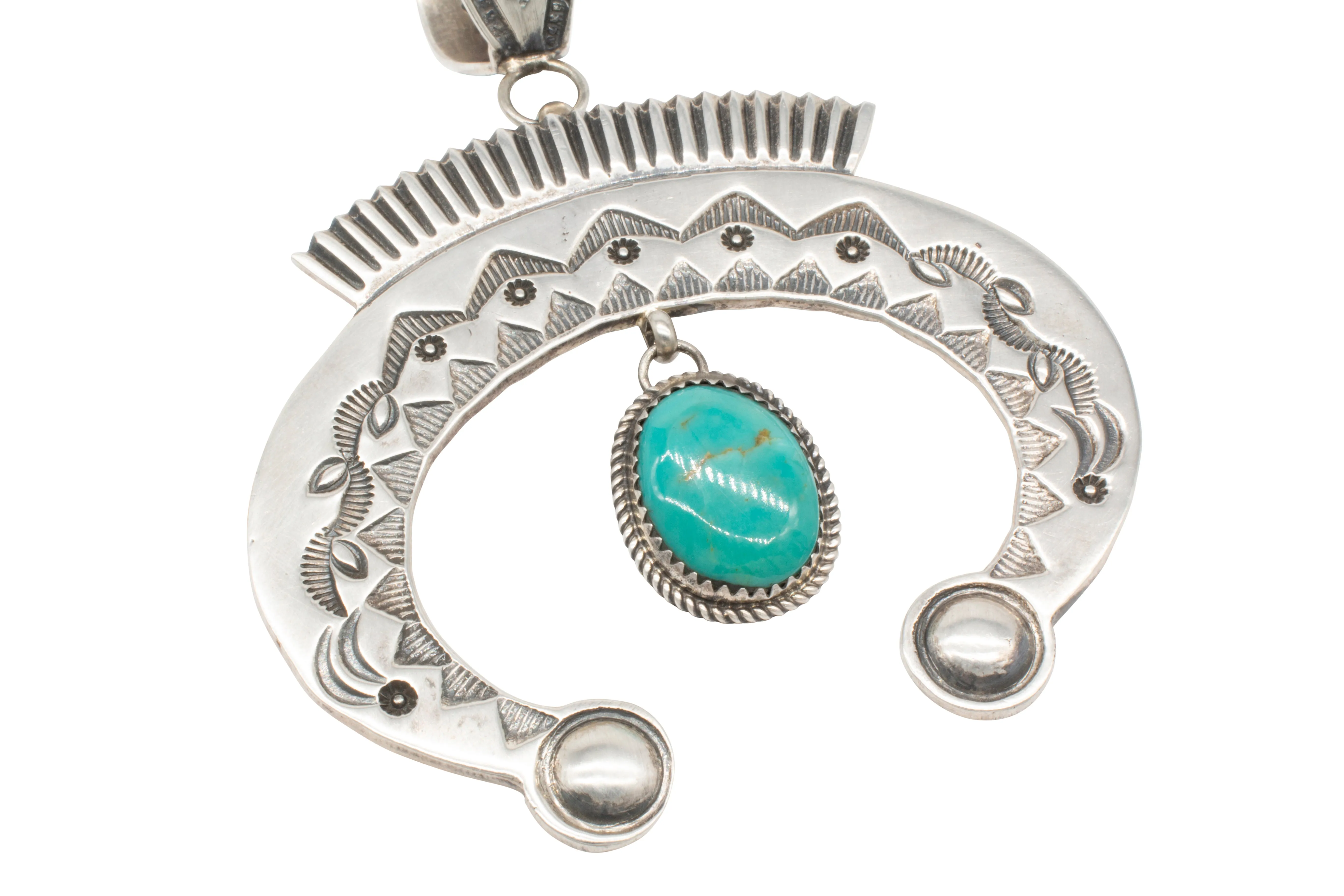 Stamped Naja Pendant | Artisan Handmade