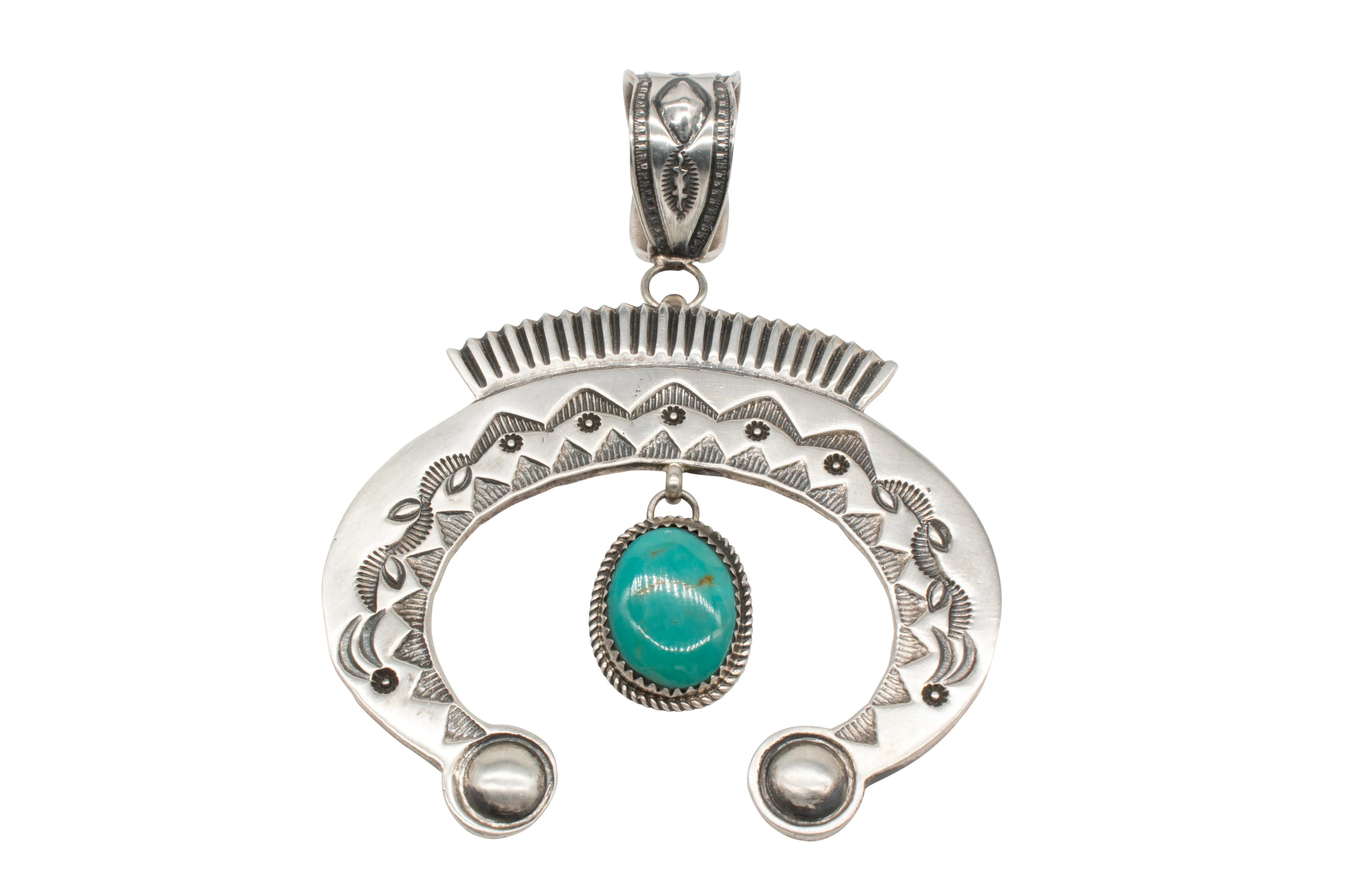Stamped Naja Pendant | Artisan Handmade
