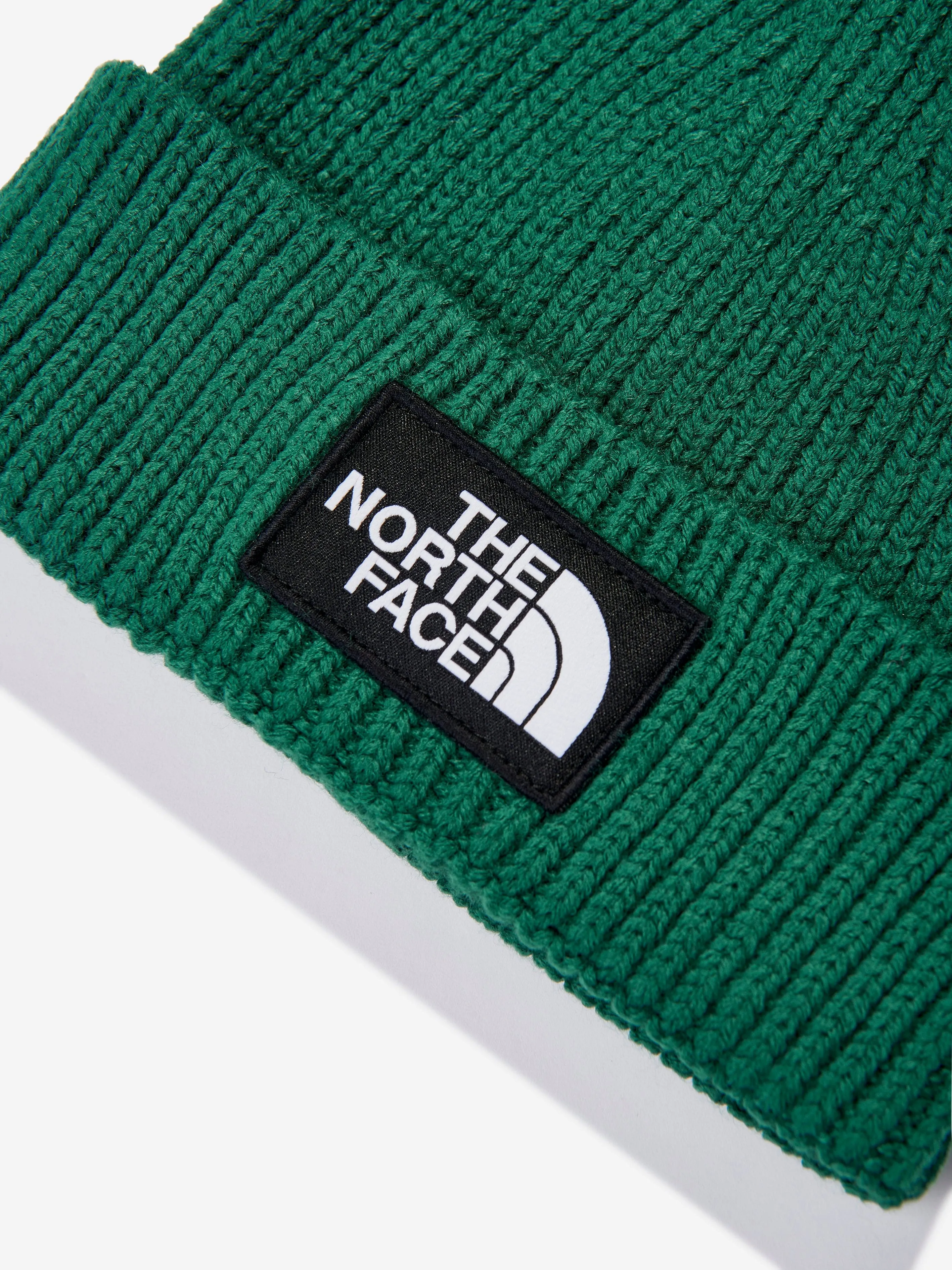 The North Face Kids TNF Box Logo Cuffed Benaie in Green