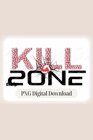 Volleyball Kill Zone Design PNG Download