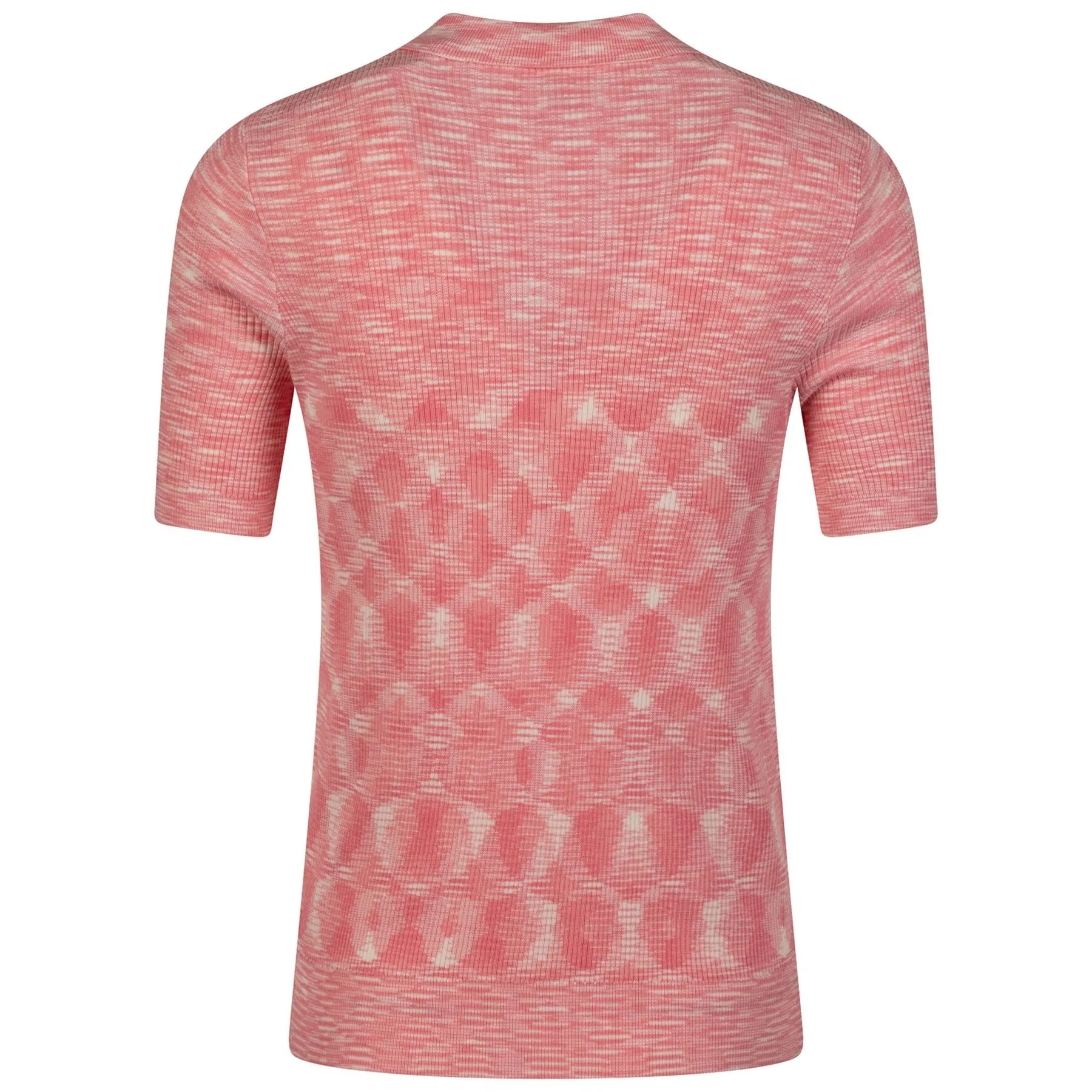 Womens Space Dye Knit Polo Melange Pink - 2024
