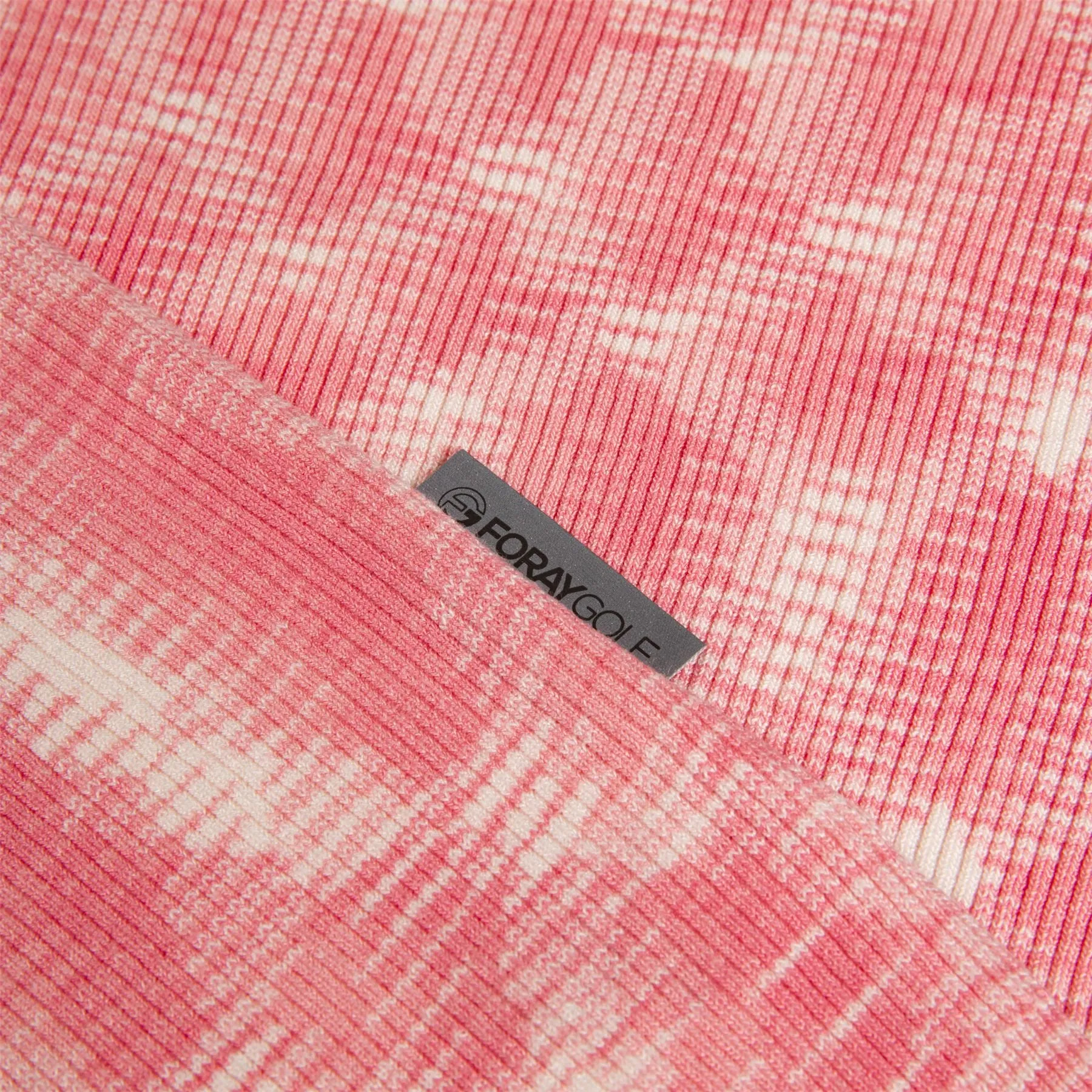 Womens Space Dye Knit Polo Melange Pink - 2024